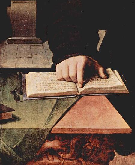 Angelo Bronzino Hand im aufgeschlagenem Buch France oil painting art